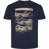 North 56°4 Mens Big Size Landscape Print Cotton Crew Neck T Shirt