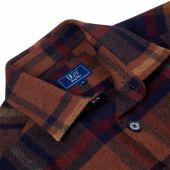 Drifter Mens Big Size Brushed Check Overshirt