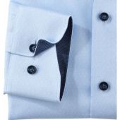 Olymp Mens Big Size Comfort Fit Egyptian Cotton Pattern Long Sleeve Formal Shirt With Breast Pocket