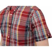 Mens Big Size Ben Sherman Large Madras Check Button Down Collar Cotton Short Sleeve Shirt