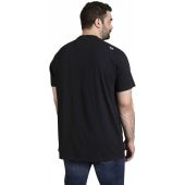 D555 Mens Big Size Guitarist Biker Print Crew Neck T Shirt