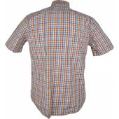 Kings Road Mens Big Size Multi Colour Check Cotton Casual Short Sleeve Shirt