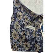 Douglas And Grahame Mens Big Size Floral Pattern Cotton Casual Short Sleeve Shirt