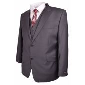 Big Size Hugo James Stretch Charcoal Jacket