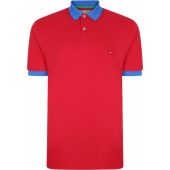 Mens Big Size Peter Gribby PJ22106 Short Sleeve Plain Pique Polo Shirt