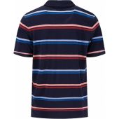 Fynch Hatton Mens Big Size Multi Stripe Polo Shirt