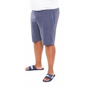 Duke Mens Big Size - Cobra - D555 Twin Set Organic Cotton Lounge Short Navy-Denim