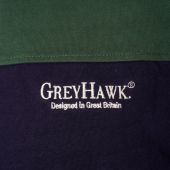 Greyhawk Mens Big Size Contrast Panel Cotton Long Sleeve Rugby Top