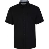 Kam Mens Big Size Premium Oxford Button Down Collar Short Sleeve Shirt With Breast Pocket