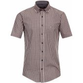 Casa Moda Mens Big Size Short Sleeve Check Shirt