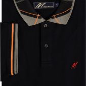 Mish Mash Mens Big Size Fasion Polo With Check Collar Detail