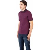 Mish Mash Mens Big Size Plain Cotton Polo With Patterned Contrast Collar And Cuff