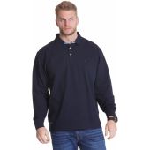 North 56°4 Mens Big Size Long Sleeve Plain Cotton Pique Polo