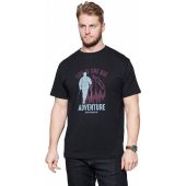Replika Mens Big Size Explorer Print Logo Cotton Crew Neck T Shirt