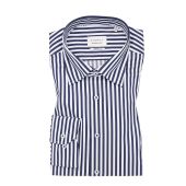 Eterna Mens Big Size Bengal Stripe Formal Long Sleeve Shirt