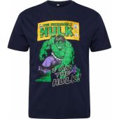 North Latitude Mens Big Size Incredible Hulk Print Crew Neck T Shirt