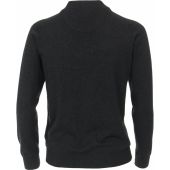 Casa Moda Mens Big Size Zip Front Cotton Cardigan