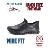 D555 Mens Big Size Wide Fitting Hands Free Slip On Shoe