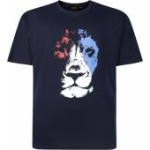 Espionage Mens Big Size Abstract Lion Print Tshirt