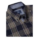 Douglas+Grahame Mens Big Size Big Check Button Down Collar Casual Short Sleeve Shirt