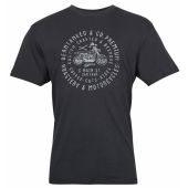 Replika Mens Big Size Motorcycle Print Cotton Crew Neck T Shirt