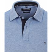 Casa Moda Mens Big Size Stretch Plain Cotton Polo With Contrast Collar