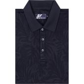 Mish Mash Mens Big Size Floral Pattern Stretch Polo