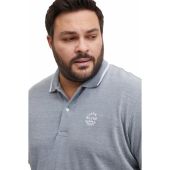 Blend Mens Big Size Pique Polo With Contrast Collar