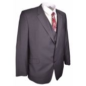 Big Size Hugo James Stretch Charcoal Jacket