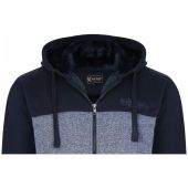 Kam Mens Big Size Block Panel Sherpa Lined Hoody