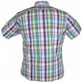 Hatico Seersucker Chequered Short Sleeve Shirt