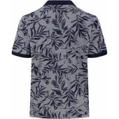 Fynch Hatton Mens Big Size Leaf Design Polo Shirt