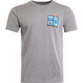 Mens Big Size Weird Fish Extreme Sports Organic Cotton Artist T-Shirt Frost Grey