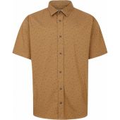 Ed Baxter Mens Big Size Shape Print Stretch Cotton Casual Short Sleeve Shirt