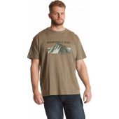 North 56 Mens Big Size Downhill Exp Print Crew Neck Cotton T Shirt