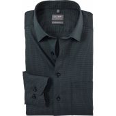 Olymp Mens Big Size Woven Dash Design Comfort Fit Long Sleeve Formal Shirt
