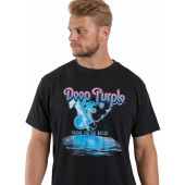 North 56 Denim Mens Big Size Deep Purple Logo Cotton Crew Neck T Shirt