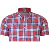 Peter Gribby Mens Big Size Linen Cotton Mix Button Down Collar Casual Short Sleeve Shirt With Breast Pocket