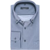 Casa Moda Mens Big Size Patterned Long Sleeve Formal Shirt