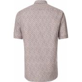 Casa Moda Mens Big Size Casual Mini Circle Pattern Short Sleeve Shirt