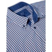 Douglas And Grahame Mens Big Size Check Cotton Button Down Collar Casual Short Sleeve Shirt