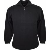 Kings Road Mens Big Size Cotton Quarter Zip Knitwear