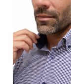 Eterna Mens Big Size Comfort Fit Non Iron Cotton Button Down Collar Formal Long Sleeve Shirt With Breast Pocket