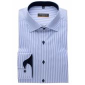 Eterna Mens Big Size Non Iron Cotton Comfort Fit Formal Stripe Shirt