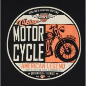 Espionage Mens Big Size Motor Cycle Print Cotton Crew Neck T Shirt