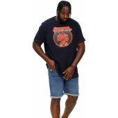 D555 Mens Big Size Deadpool Marvel Print Crew Neck T Shirt