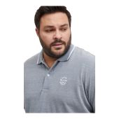 Blend Mens Big Size Pique Polo With Contrast Collar