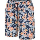 Espionage Mens Big Size All Over Floral Printed Swim Short With Inner Mesh Brief