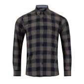 Douglas+Grahame Mens Big Size Big Check Button Down Collar Casual Short Sleeve Shirt