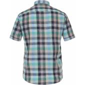 Casa Moda Mens Big Size Casual Linen Blend Short Sleeve Shirt